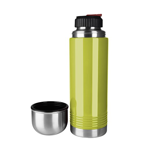 Emsa 515208 Isolierflasche, Mobil genießen, 700 ml, Safe Loc Verschluss, Limone, Senator - 2