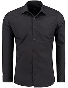 Herren-Hemd Langarm / JEEL Business Freizeit Hochzeit / Bügelleicht / Slim-Fit / S - XXL