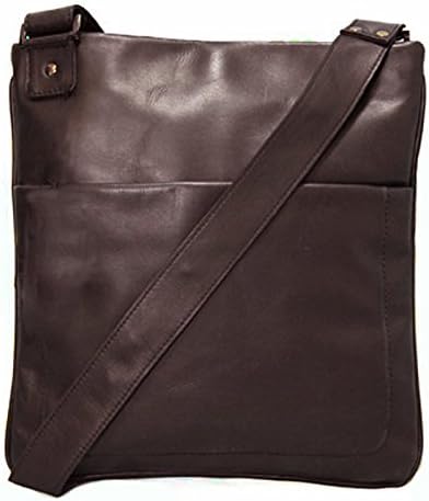 BACCINI® cross-body bag - unisex messenger MATTEO 11 inch Laptop MacBook | shoulder bag women men brown leather