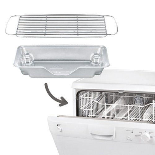 Tefal BG9018 EasyGrill mit herausnehmbaren Aluminium-Hitzereflektor, 2,200 W, schwarz / burgundrot - 4