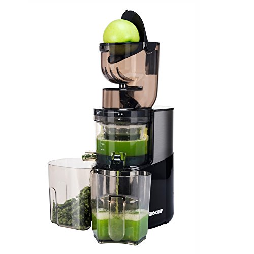 BioChef Altas Whole Slow Juicer Pro – 2.Generation / 400W Motor / XXL Einfüllhals / Lebenslange Garantie auf den Motor + kommerzielle Garantie für 1 Jahr (Schwarz) - 8