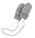Engel 100% merino wool fleece mittens newborn no scratch (Light grey)