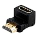 Produktbild Cyond HDMI Adapter 90 Grad HDMI Stecker auf Buchse Konverter Full HD HDMi Verbinder mit vergoldete Kontakte für TV Stick, Google Chromecast, HDTV, Receiver Schwarz