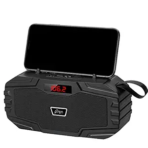 pTron Sonor Lite 5W Wireless Bluetooth 5.0 Speaker with 12Hrs Playtime, Portable Outdoor Speaker with 3.5mm Aux/Micro SD/USB Drive Slots, Built-in Mic, Fully Integrated Music & Call Controls (Black)
