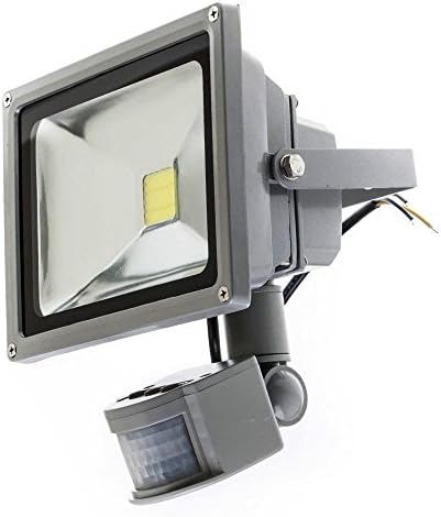 102982 - 10 W LED Floodlight with Motion Sensor, White Light, 80 W Halogen Equivalent