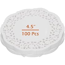 100 Fogli Carta Pizzo Rotonda - Per Torte, Dessert E Decorazioni Eventi - Foto 4