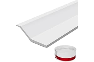 for FACULX Sleek Design TPE Seal Strip to Your Garage from Wind and Rain Damage,Weatherproof Garage Door Bottom Threshold Seal Strip(White)