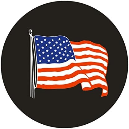 Sanlitock Spare Tire Wheel Cover PVC American Flag for Liberty Wrangler 16inch Size L(76-79cm)