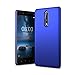 Price comparison product image SLEO Case for Nokia 8 Case - SLEO Ultra Thin Rubberized Hard PC Back Case Cover for Nokia 8 - Blue