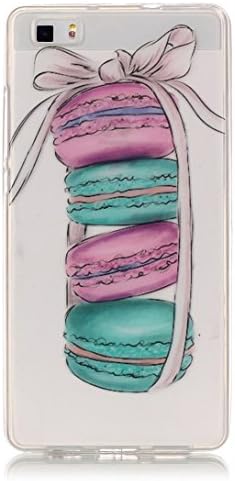 Pheant® Huawei P10 Lite Case Soft Cover Transparent TPU Silicone Phone Skin(Maccaron Pattern)