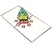 Produktbild Vinciann Grußkarte Auguri Buon Weihnachten 3D Pop up Kirigami Baum Geschenke Merry Xmas + Umschlag