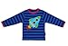 Toby Tiger Unisex Baby Organic Rocket Applique Long Sleeve T-Shirt Blue/ Navy 6 - 12 Months