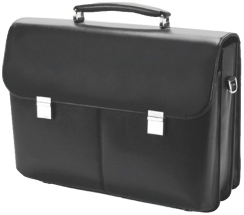 DICOTA ExecutiveStyle (für Geräte bis 43,1cm von 15,4 bis 17,3 Zoll) robuste Tasche aus hochwertigem Leder