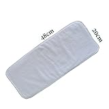Bambus Mikrofaser fügt Einlagen für Erwachsene Tuch Windeln für Inkontinenz Pflege, 4-lagige waschbar wiederverwendbar Große Saugstarke