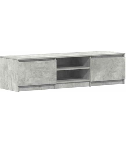 Meuble TV LED Sonoma Gris – 160x35x40 Cm – Avec Lumières LED