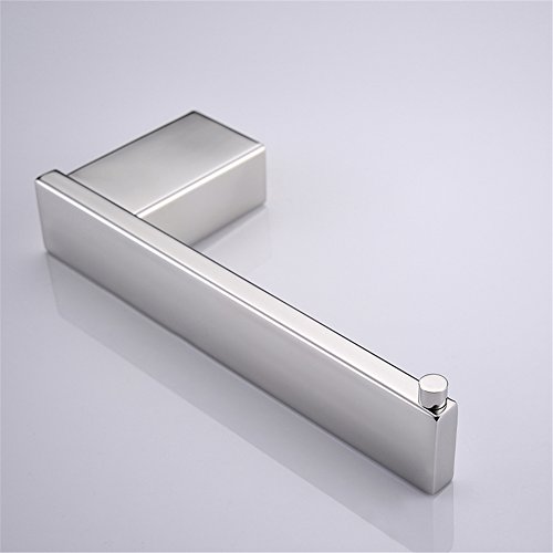 Aothpher Toilettenpapierhalter aus Edelstahl, matt | hochwertiger Klopapierhalter – WC-Papierhalter zum Bohren ohne Deckel, 18*7.5*3 cm - 3