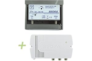SEDEA Kit Amplificateur PROFESSIONNEL 023 735 + Alimentation 24 Volts 100 mA / 2 sorties