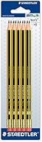 Staedtler 122 HB Noris Pencil with Eraser Tip, Double Stacked - Pack of 10