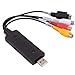 Produktbild USB-Video-Capture-card-USB2.0 Video-Audio-Capture-Stick Adapter VHS VCR auf DVD-Konverter für Windows 10 / Mac, Video Capture Karte mit Scart / AV Adapter