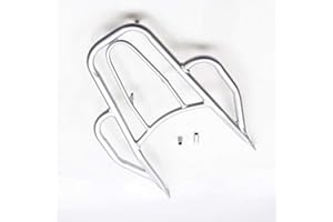 BHYShop Soporte de estante de equipaje trasero de plata para bicicleta de tierra para DRZ400 DR-Z 400S 400M Cafe Racer Cruiser