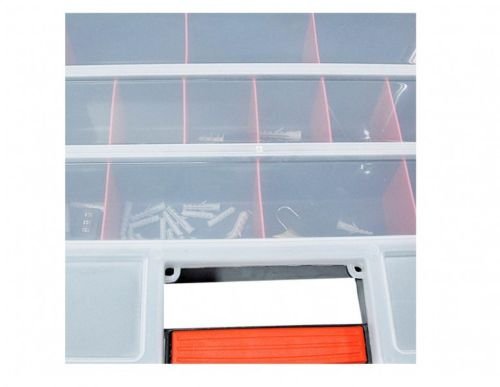 5 Stück XL Sortimentskasten, Organizer mit 21 variablen Einteilern pro Box. Maße BxTxH in cm: 46 x 32 x 8 cm - 3
