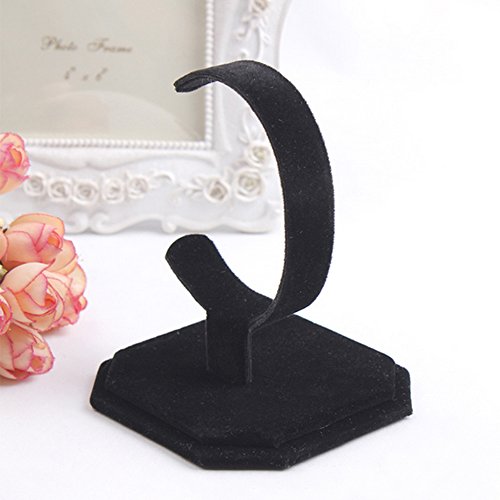 3 Stück C-Type Schwarzem Samt Watch Armband Display Stand Halter Organizer - 4