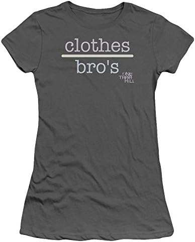 Popfunk Women's One Tree Hill-Clothes Over Bros 2 T-Shirt Large Charcoal