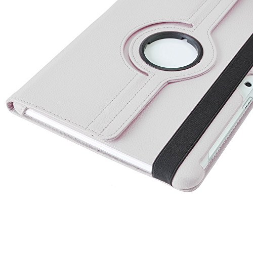COOVY® 360° ROTATION COVER FÜR SAMSUNG GALAXY TAB 10.1 N GT-P7500 GT-P7501 GT-P7510 GT-P7511, TAB 2 10.1 GT-P5100 GT-P5110 SMART HÜLLE TASCHE ETUI CASE SCHUTZ STÄNDER Farbe weiss - 6