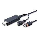 kwmobile da Slimport a HDMI Cavo per smartphone e tablet con supporto per slimport - mydp da micro USB a HDMI da cellulare/tablet a TV