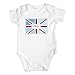 Patchwork Union Jack 0-3 Months Baby Vest. This is a great product that can be personalised to your requirements ( please see main discription for full details ) Ideal gifts and presents for weddings, Christenings, Birthdays, Christmas etc...