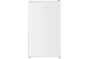 HYE Under Counter freezer - 60L Capacity, 48cm, White, Compact Build Small freezer, 3 Crystal Drawers, Free Standing - Perfect For Small Kitchens & Additional Freezer Space - RF01UCFR60W01
