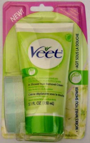 Veet In Shower Hair Removal Cream For Dry Skin With Shea Butter & Lily (pack Of 3)
