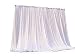 Produktbild 3M × 3M Weiß Ice Seide Hintergrund Vorhang ohne Swag für Hochzeit Party Event Dekoration