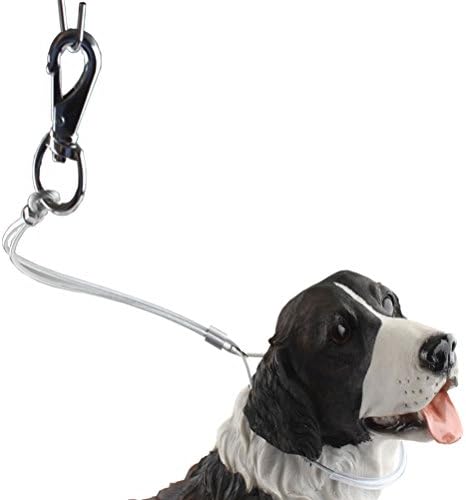 Emourspuk Dog Cable Grooming Loop Restraint Holder for Small Dogs