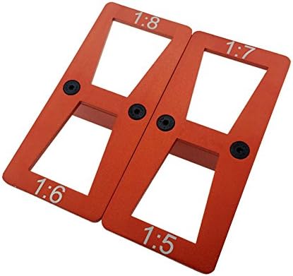 Aluminum Alloy Dovetail Marker Guide Template Size 1:5-1:7 and 1:6-1:8 Wood Work Measuring Tool Woodworking Gauge