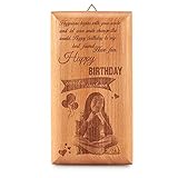 Presto Personalised Unique Engraving Photo Frame(4x7 Inches, Wooden)
