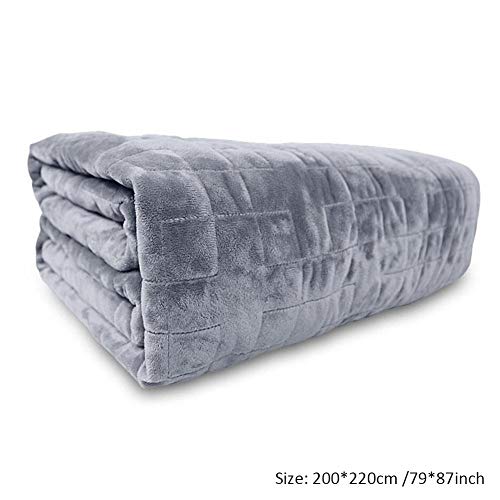 Preisvergleich Produktbild Therapiedecke Gewichtsdecke Quilt Premium Gewichtete Decke Super Weiche Bettdecke Doppelseitige Quadratische Bettbezug Mit Angst, Autismus, ADHS, Schlaflosigkeit Oder Stress Für Erwachsene Und Kinder