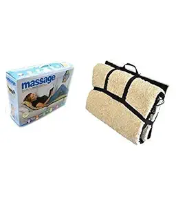 Drake Rechargeable Full Body Vibration Massage Bed With Heat Massaging Mattress Spa Heating Vibrating Head Neck Leg Massager Bed Bed Cushion Massage
