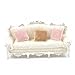 Produktbild 3er Set Miniatur Modernes Sofa Couch mit Kissen für Puppenhaus Dollhouse Mini Möbel Innen Dekoration Maßstab 1:25 Puppenhausmöbel Sessel Wohnzimmer Puppensofa europäischer Stil exquisite Innenausstatt