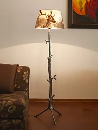 Kapoor E Illuminations Almunioum Floor lamp with Shade