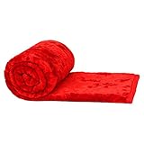 Cloth Fusion Celerrio Mink Blanket- Double , Red