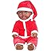 Produktbild Baby Puppe, Vovotrade 50cm Weihnachten handgemachte Silikon Vinyl liebenswert lebensechte Kleinkind Reborn Baby Puppe Mädchen Junge Weihnachtsdekoration (Rot B)