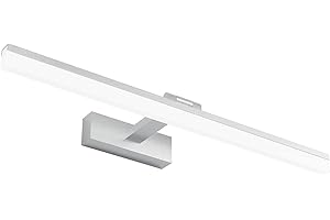 Klighten Lámpara de Espejo Baño 60CM luz Baño Lámpara de Pared Espejo Iluminación para Maquillaje 18W Blanco Frío 6000K 910LM No-regulable