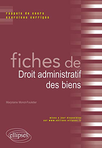 Télécharger Fiches de Droit Administratif des Biens PDF