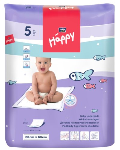 BELLA 60 X 60 CM DISPOSABLE BEDSHEETS BABY DISPOSABLE UNDERPADS CHANGING MATS 5 PCS