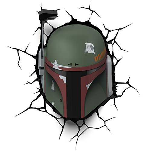 Disney 3DLIGHTFX - Lámpara 3D SW Bobba Fett, MULTICOLOR, 27 x 14.5 x 32 cm
