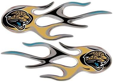 NFL Jacksonville Jaguars 3d Micro Flame Car Emblems