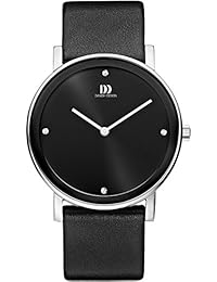Danish Designs DZ120249 - Reloj de cuarzo para hombre, correa de cuero color negro