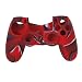 Produktbild Skin Camo Silikon Schutzhülle für PS4 Controller - Rot mit Schwarz