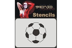 Senjo Color Airbrush Schablone DIN A6 - Fussball Motiv